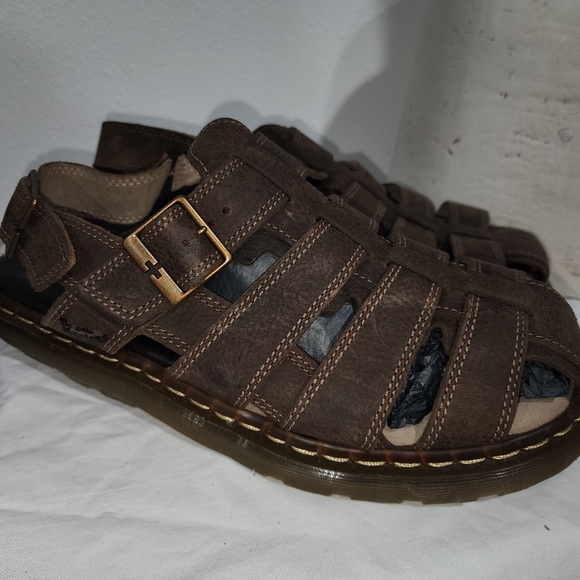 Dr Martens Doc Brown Leather Fisherman Sandals US 13 Mens. New. main image 11